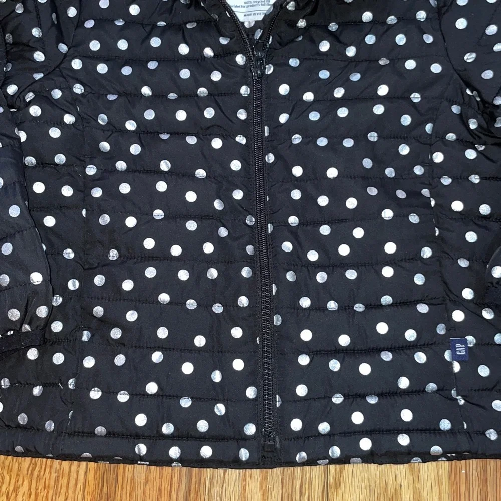 GAP Kids Black and White Polka Dot Jacket XS 4-5